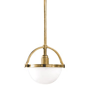 Stratford 10" Pendant in Aged Brass